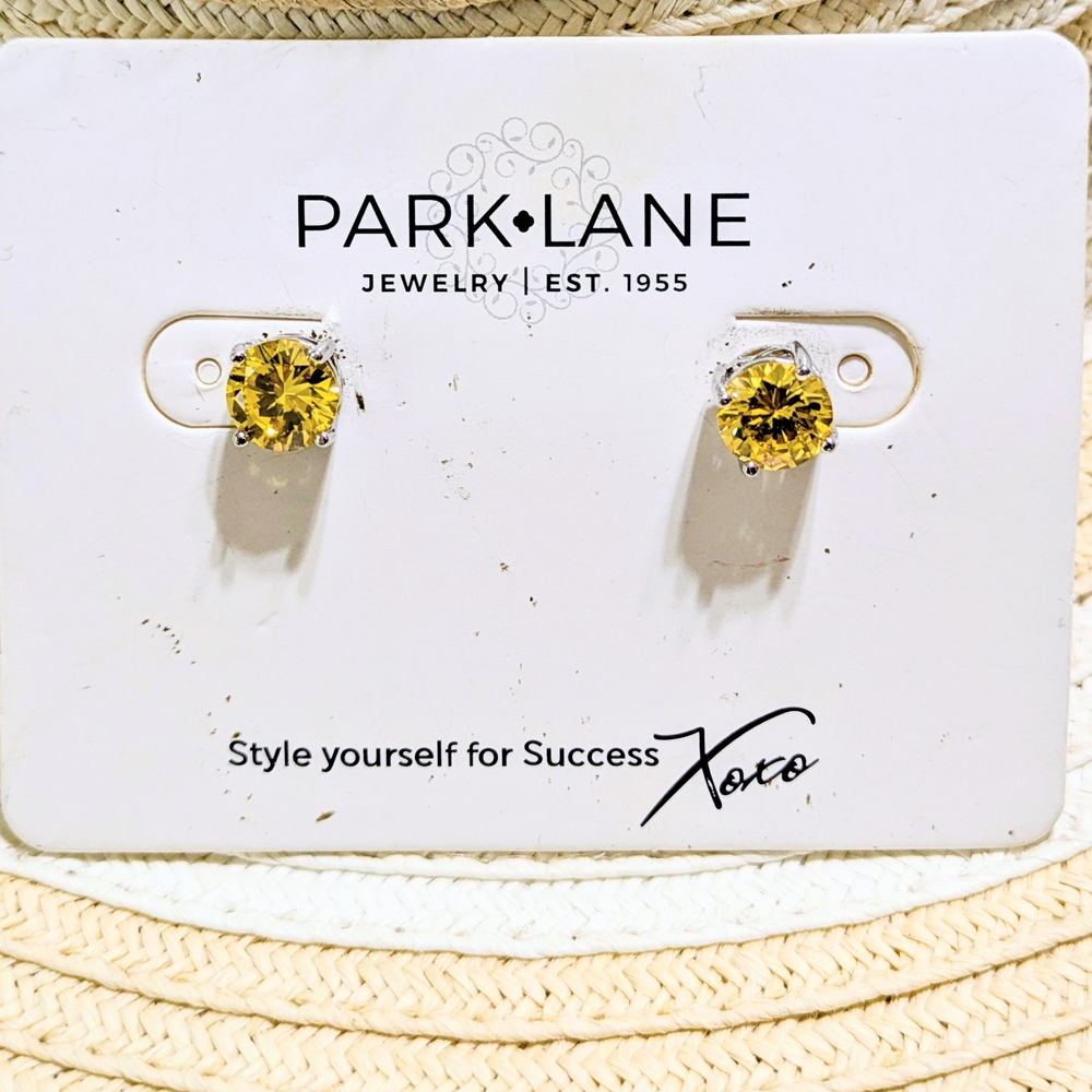 Park Lane Yellow Stud Earrings